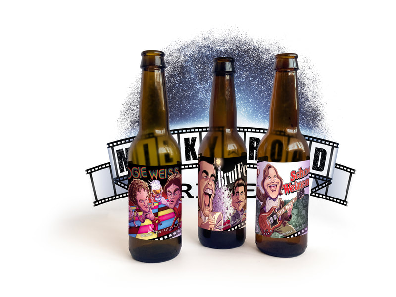 Voor biermerk Milky Road Brewery ben ik de huis-illustrator en tevens ontwerper van hun logo.